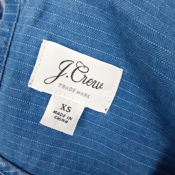 J. Crew Chambray Blouse Size XS - Picture 6 of 10